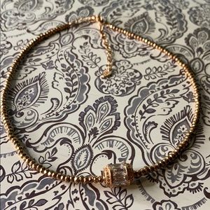 HSN Lucoral Company Rose Gold Beaded Choker